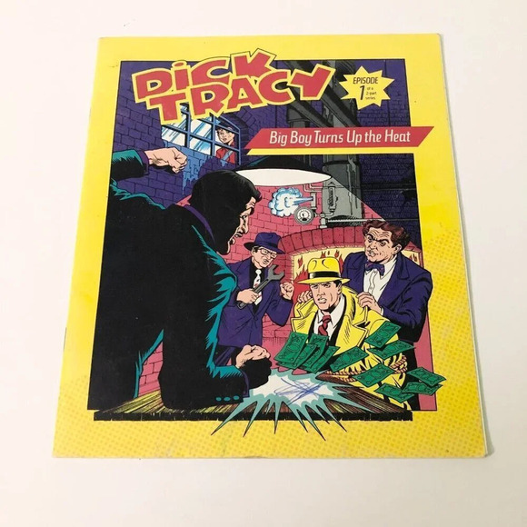 Vtg  1990 Dick Tracy Episode 1 Big Boy Turns Up The Heat Cassette Tape and Book - Picture 5 of 15